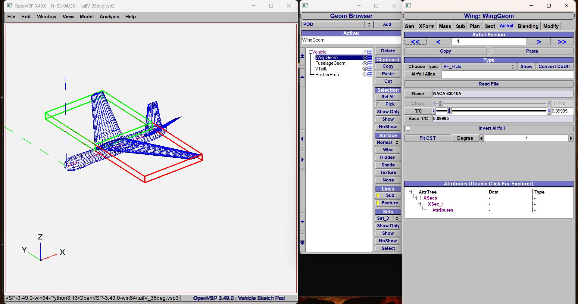 OpenVSP Simulation